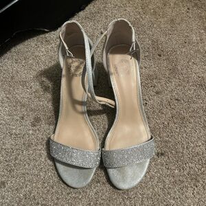 Elegant Silver Women's Heels
